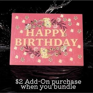 $2 Add-On 🆕Floral Happy Birthday Card